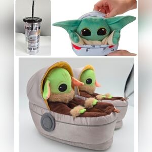 Star Wars GAP Slippers Kids Small, Plush Stuffie & Tumbler SET